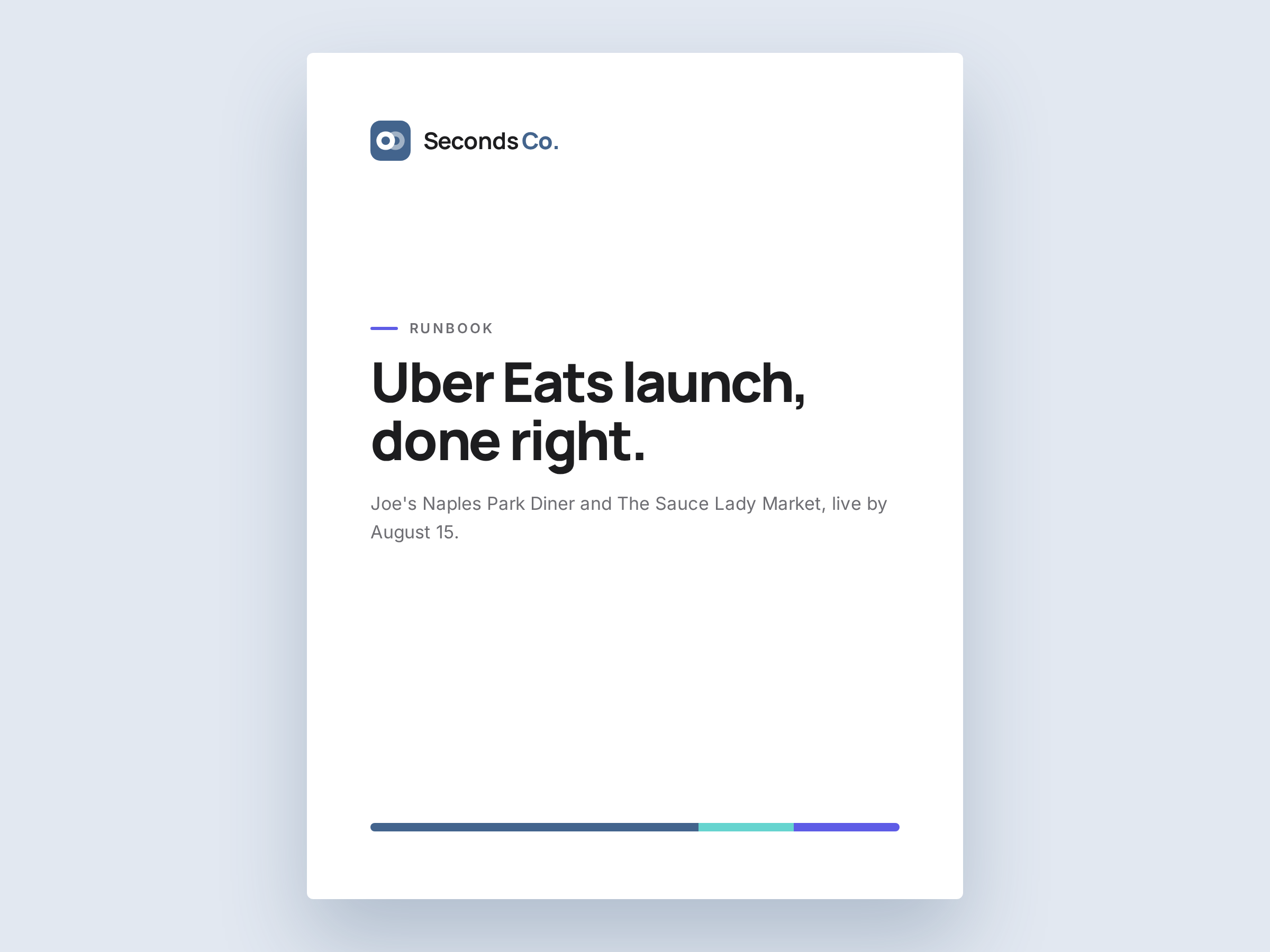 Document cover mockup using the Seconds Co template